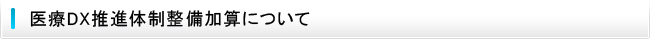 医療DX推進体制整備加算について